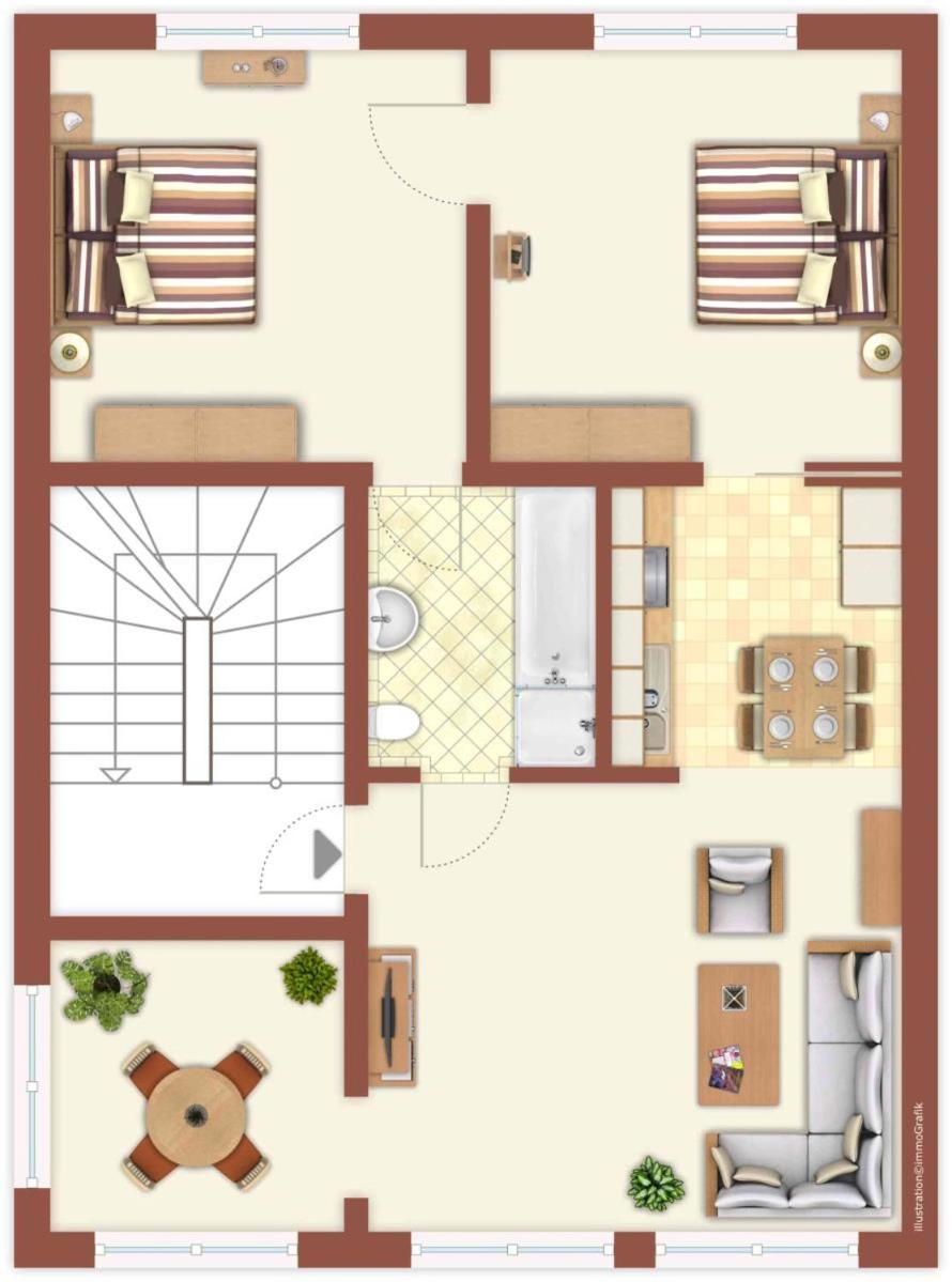 Promenadenblick/Captains-Suite ロストック エクステリア 写真